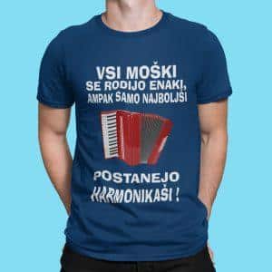 Najboljši Postanejo Harmonikaši — tisk na majico