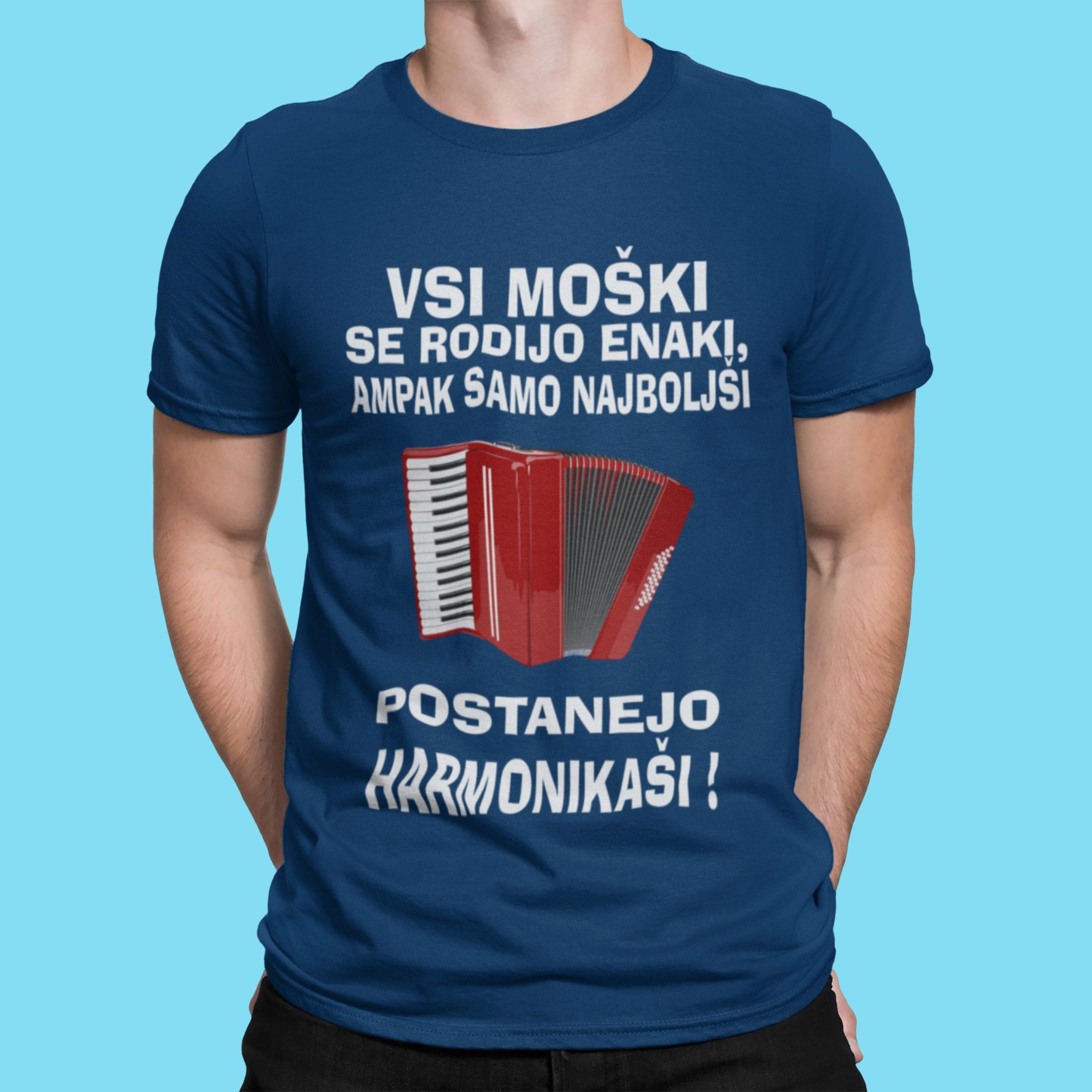 Najboljši Postanejo Harmonikaši — tisk na majico