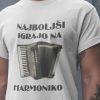 Majica - Najboljši igrajo na HOHNER Harmoniko — tisk na majico