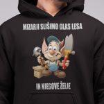 Kapucar Mizarji Slišimo Glas Lesa in Njegove Želje — tisk na majico