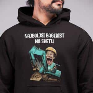 Kapucar Najboljši Bagerist Na Svetu — tisk na majico