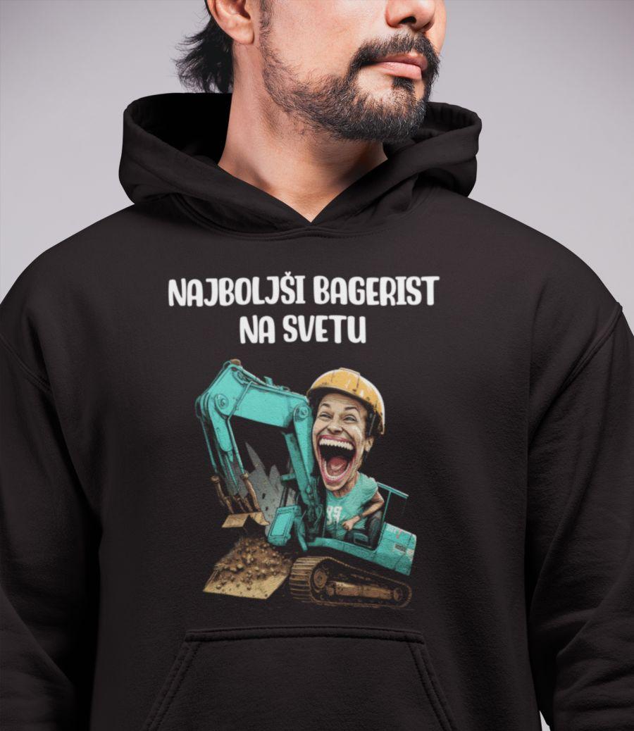 Kapucar Najboljši Bagerist Na Svetu — tisk na majico