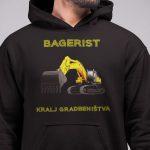 Kapucar Bagerist - Kralj Gradbeništva — tisk na majico