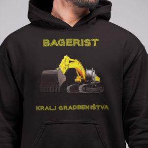 Kapucar Bagerist - Kralj Gradbeništva — tisk na majico