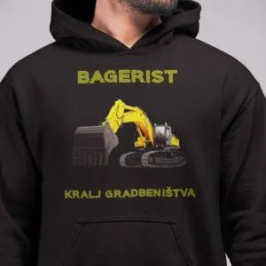 Kapucar Bagerist - Kralj Gradbeništva — tisk na majico