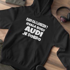 Jopica - Kako kaj ljubezen? Hvala bogu AUDI je dobro — tisk na majico