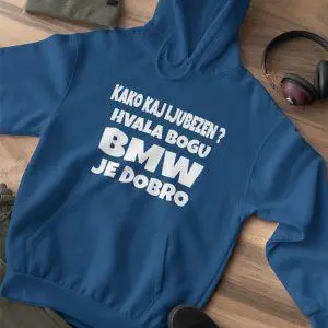 Jopica - Kako kaj ljubezen? Hvala bogu BMW je dobro — tisk na majico