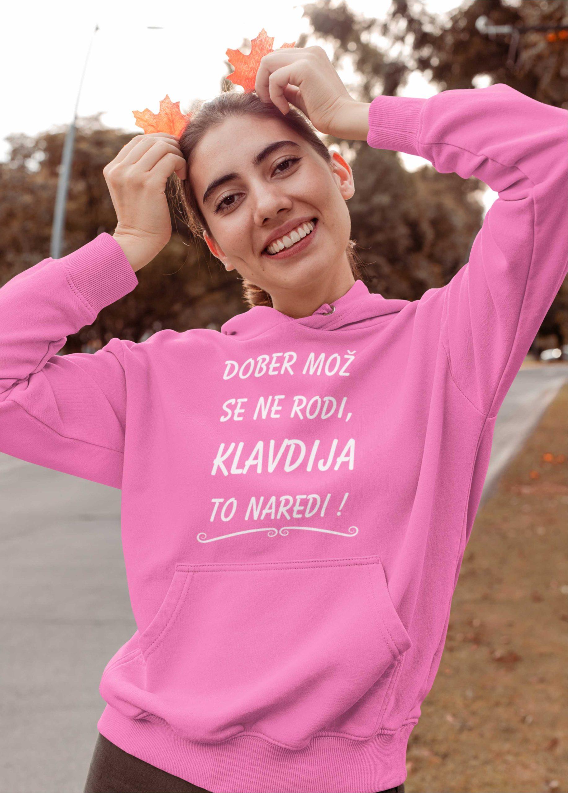 Jopica - Dober mož se ne rodi, Klavdija to naredi — tisk na majico