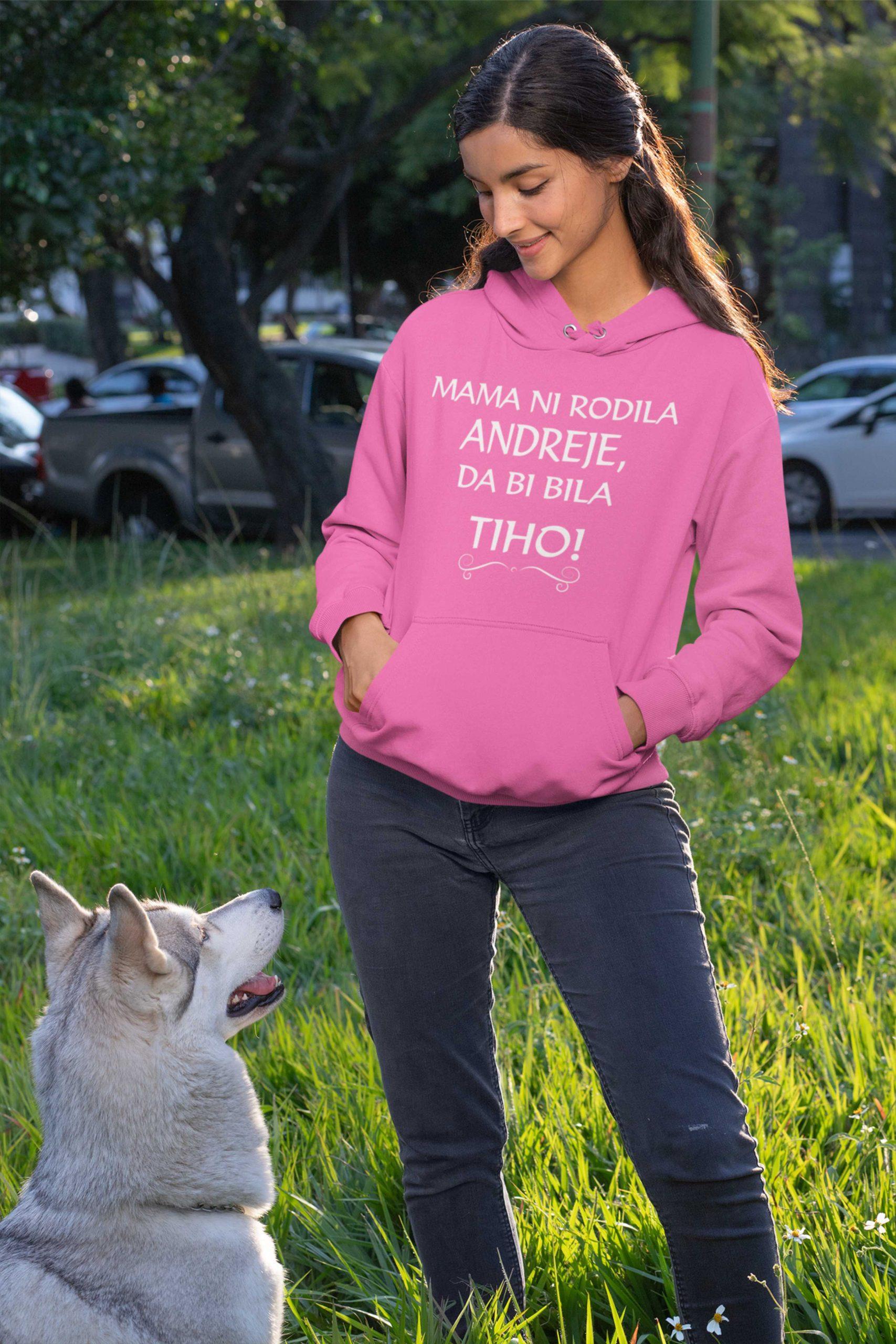 Jopica - Mama ni rodila Andreje,da bi bila tiho — tisk na majico