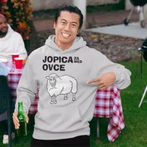 Jopica Za Med Ovce — tisk na majico
