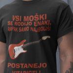 Majica - NAJBOLJŠI POSTANEJO KITARISTI- el. Kitara — tisk na majico