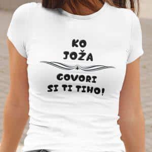 Ko Govori Si Ti Tiho — tisk na majico