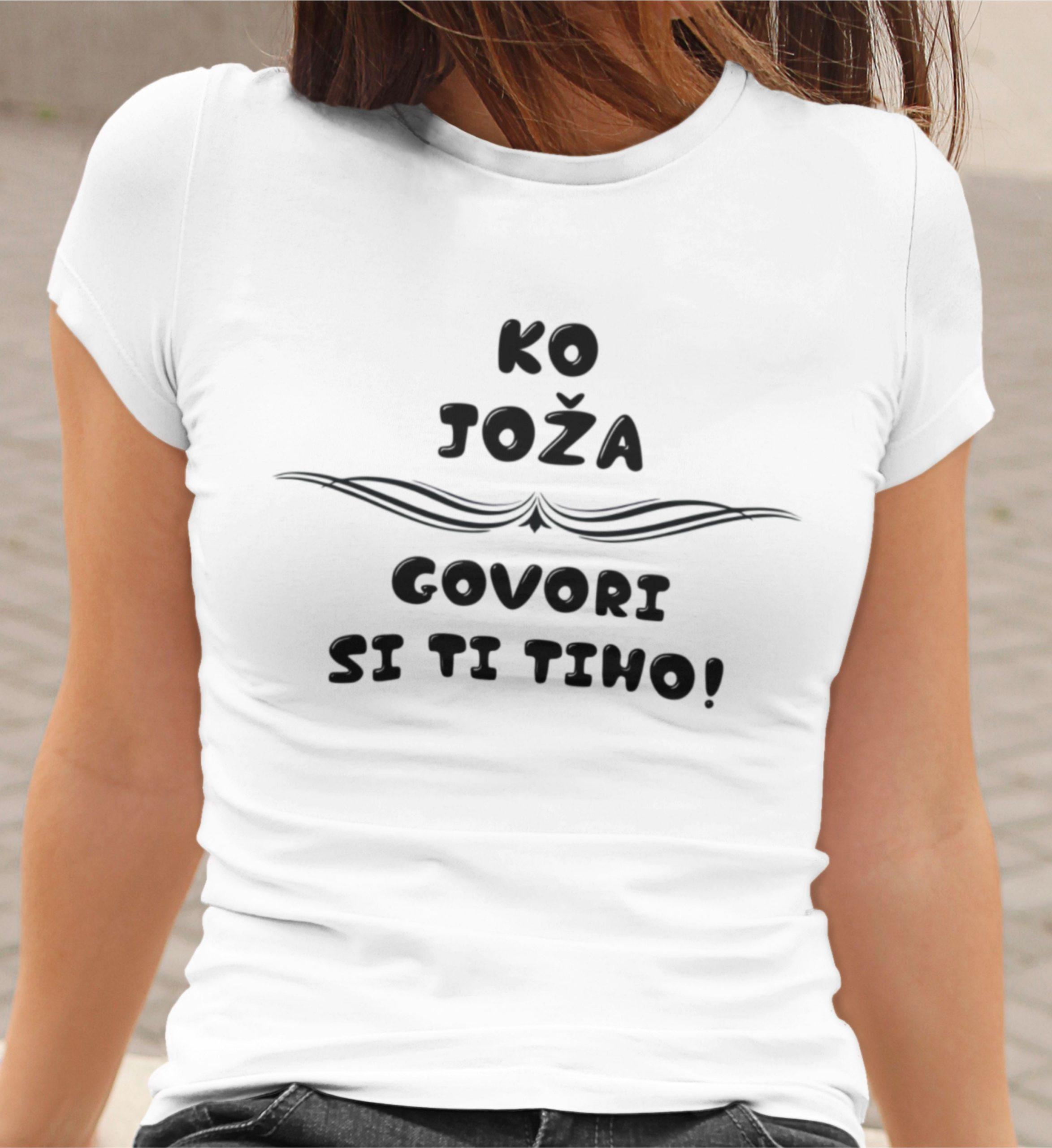 Ko Govori Si Ti Tiho — tisk na majico