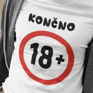 Majica - Končno 18+ [starost po želji] — tisk na majico