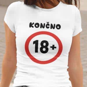 Majica - Končno 18+ — tisk na majico