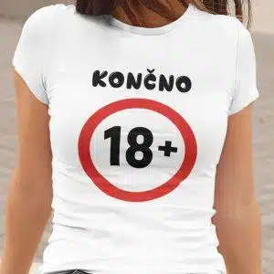 Majica - Končno 18+ — tisk na majico