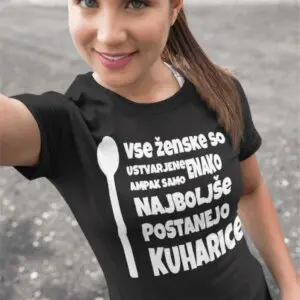 Majica Samo Najboljše Postanejo Kuharice — tisk na majico