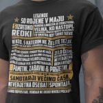Majica Legende So Rojene Maja — tisk na majico