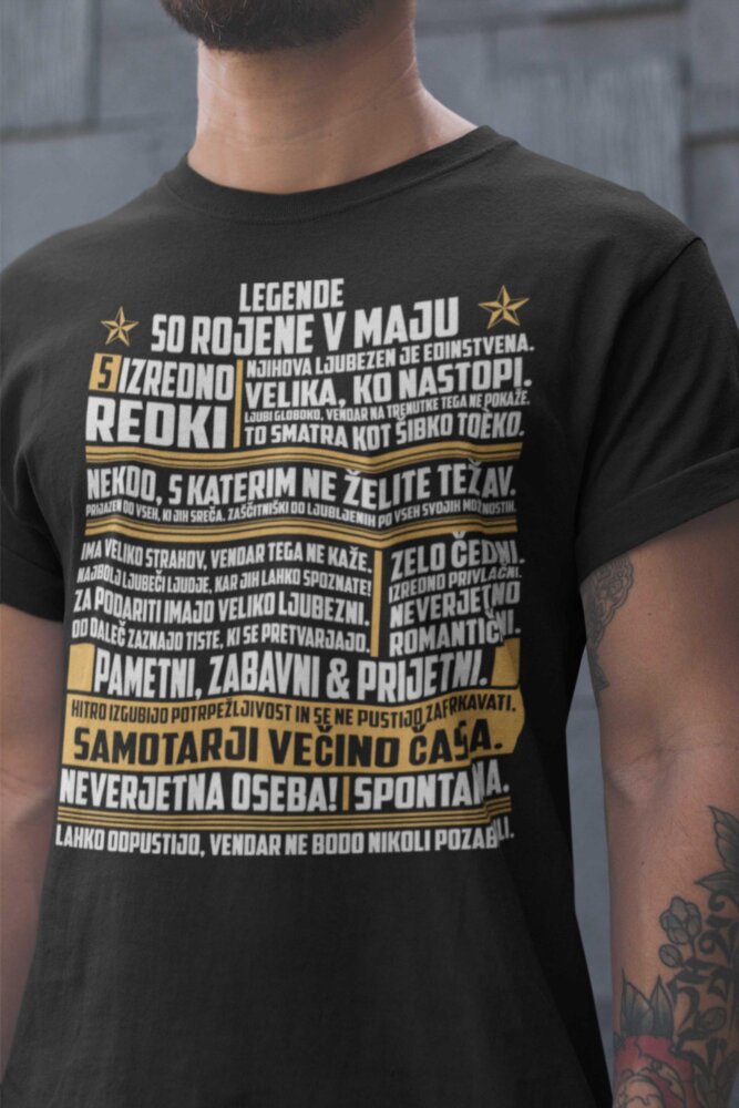 Majica Legende So Rojene Maja — tisk na majico