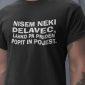Majica - Nisem neki delavec, lahko pa pridem popit in pojest — tisk na majico