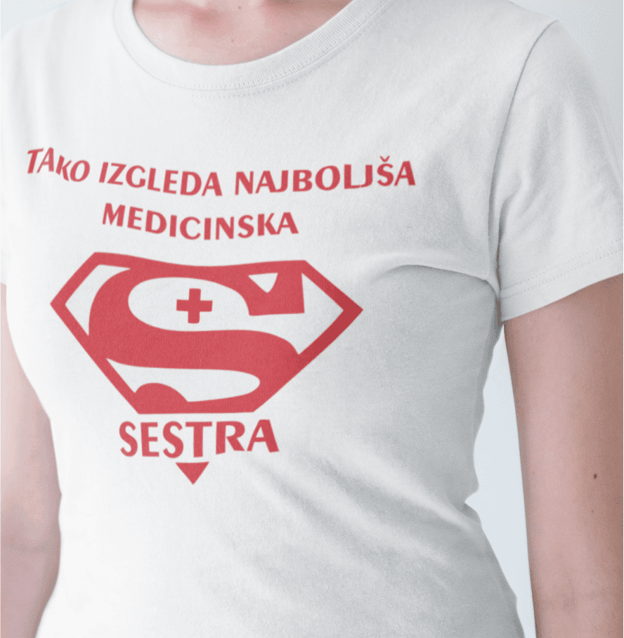 Medicinska Super Sestra — tisk na majico