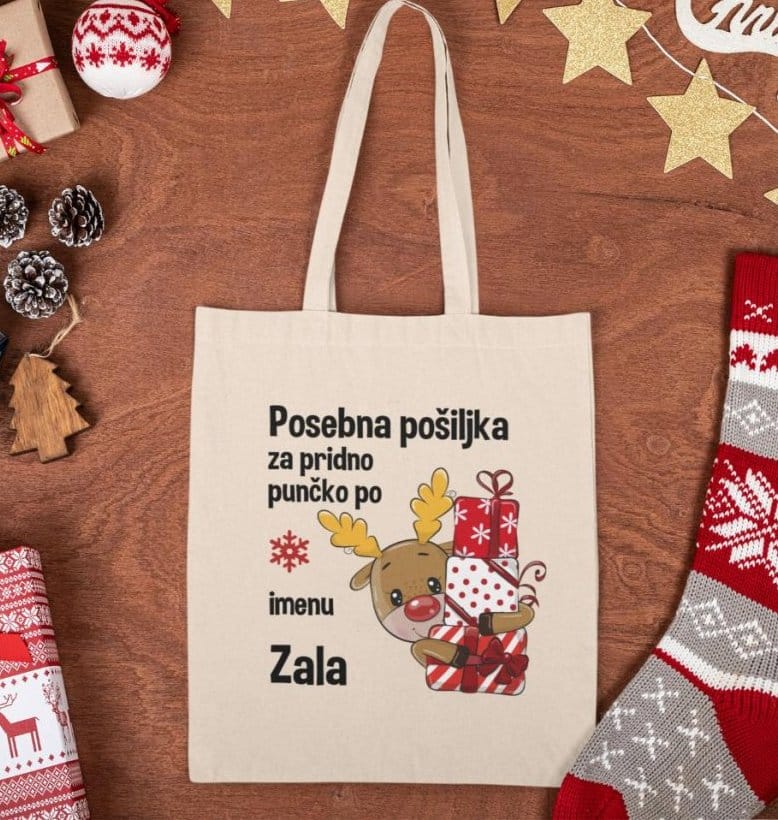 Vrečka Posebna Pošiljka + IME po želji — tisk na majico