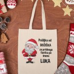 Vrečka Pošiljka Od Božička + IME po želji — tisk na majico