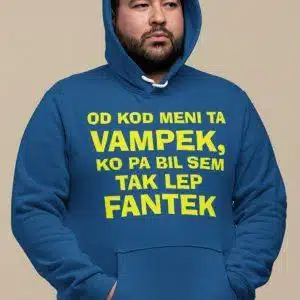 Kapucar Od kod meni ta Vampek, ko pa bil sem tak lep Fantek — tisk na majico