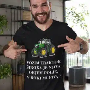 Majica Vozim Traktor — detajl natisa
