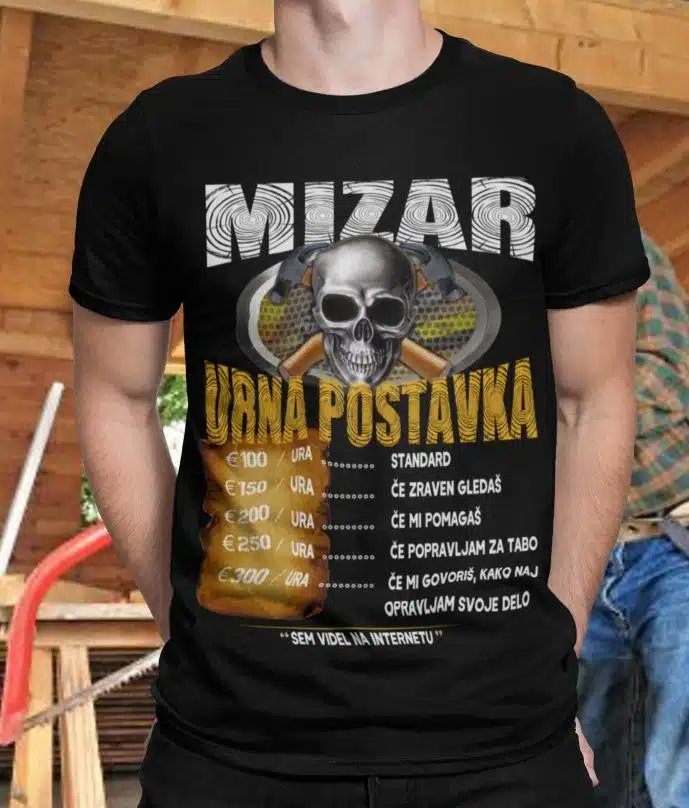Majica Mizar Urna Postavka — tisk na majico