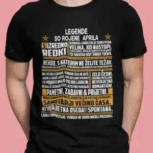 Majica Legende So Rojene - Aprila — tisk na majico