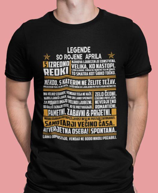 Majica Legende So Rojene - Aprila — tisk na majico