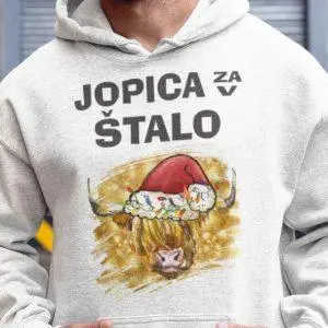 Jopica Za V Štalo - božična — tisk na majico