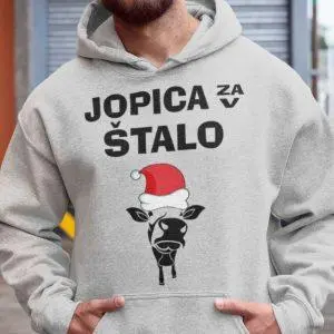 Božična Jopica Za V Štalo — tisk na majico