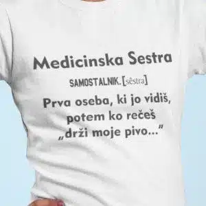 Majica Medicinska Sestra Samostalnik — tisk na majico