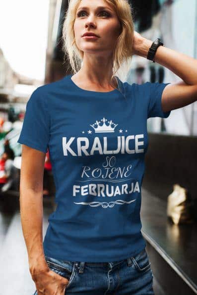 Majica Kraljice So Rojene - Februar — detajl natisa