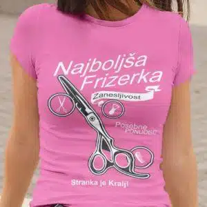 Majica Najboljša Frizerka — tisk na majico