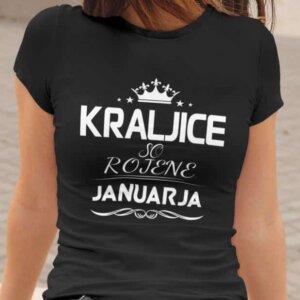 Majica Kraljice So Rojene - Januar — detajl natisa