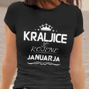 Majica Kraljice So Rojene - Januar — detajl natisa