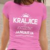 Majica Kraljice So Rojene - Januar — tisk na majico