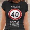 Majica Za 40 Let - Rojstni Dan — detajl natisa