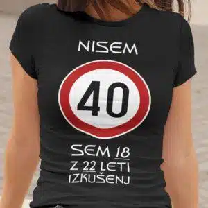 Majica Za 40 Let - Rojstni Dan — detajl natisa