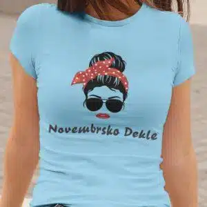 Majica Novembrsko Dekle — detajl natisa