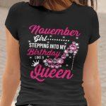 Majica November Girl — tisk na majico