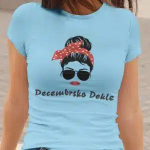 Majica Decembrsko Dekle — detajl natisa