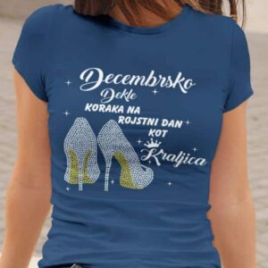 Majica Decembrsko Dekle — detajl natisa