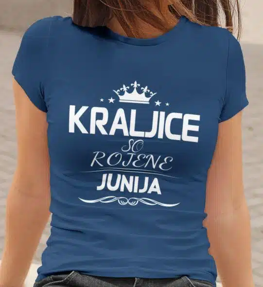 Majica Kraljice So Rojene - Junija — detajl natisa