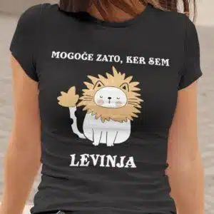 Majica Levinja — detajl natisa