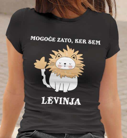 Majica Levinja — detajl natisa