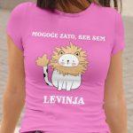 Majica Levinja — tisk na majico